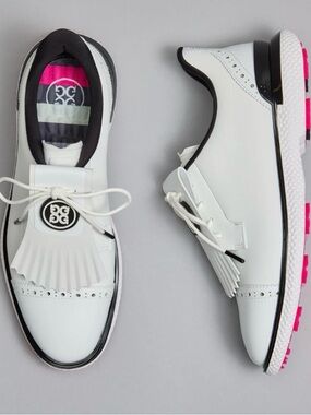 GFORE Gallivan2r Brogue Cap Toe Golf Shoes Snow/Onyx - SP25 Women